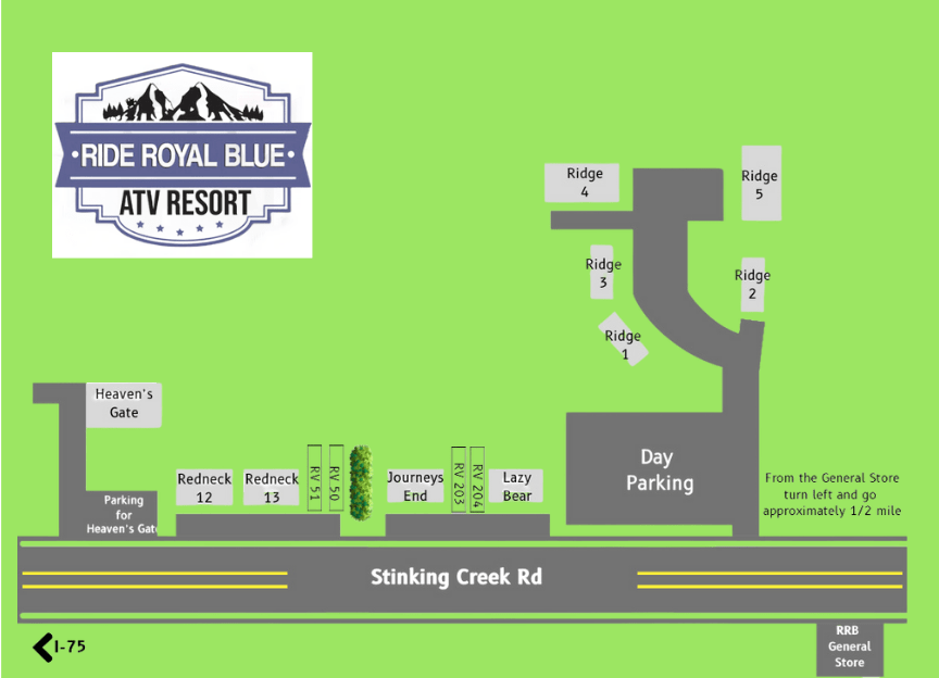 Resort Map Ride Royal Blue Resort